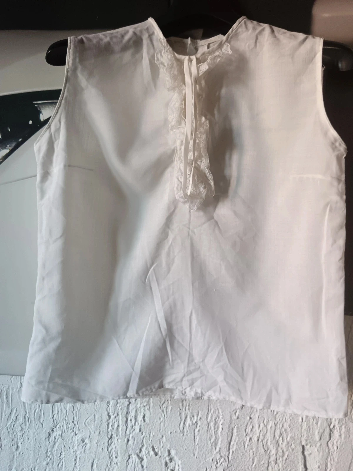 Blouse blanche vintage